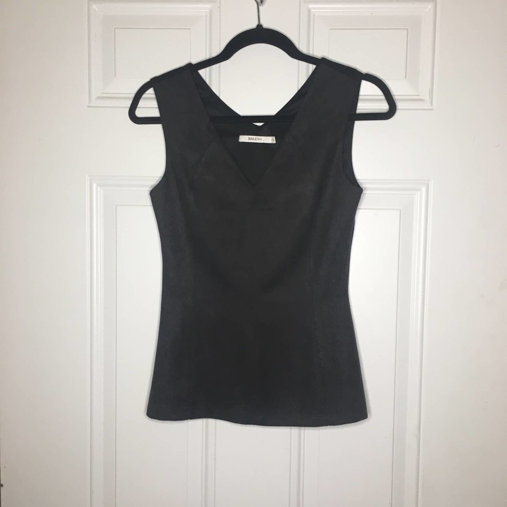Anthropologie Bailey 44 Faux Suede Blouse Sz Small